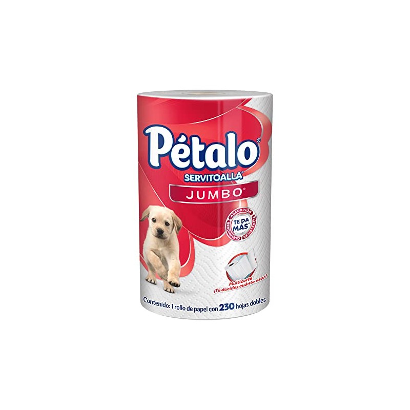Pétalo Jumbo Multicorte Servitoalla, 1 Rollo De 230 Hojas Dobles