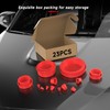 ANCEL Automotive Red Cap Plugs Kit 23 Piece Set Suitable