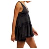 Free People Women's in This Groove Mini Slip, Washed Black