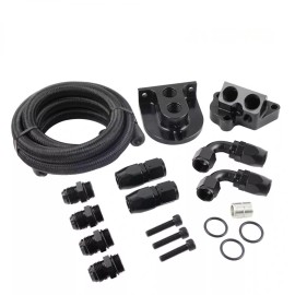 VEHITO For Ford Mustang GT / F150 5.0 5.2 Coyote 2011-2023 Oil Filter Relocation Kit