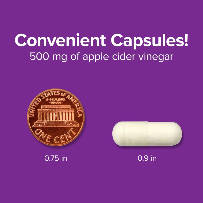 Webber Naturals Apple Cider Vinegar Capsules with The Mother, 1500