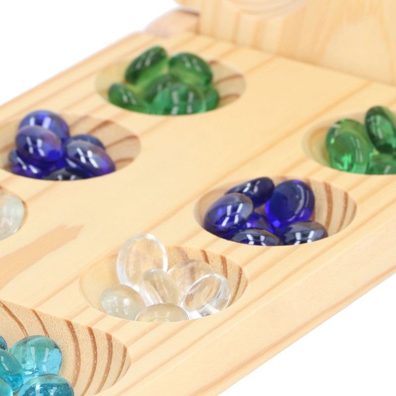 Folding African Stone Game Wooden Intellectual Logic Thinking Training Parent