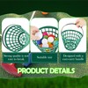 Spaluck 3 Pcs Golf Ball Basket Plastic Golfball Container Green