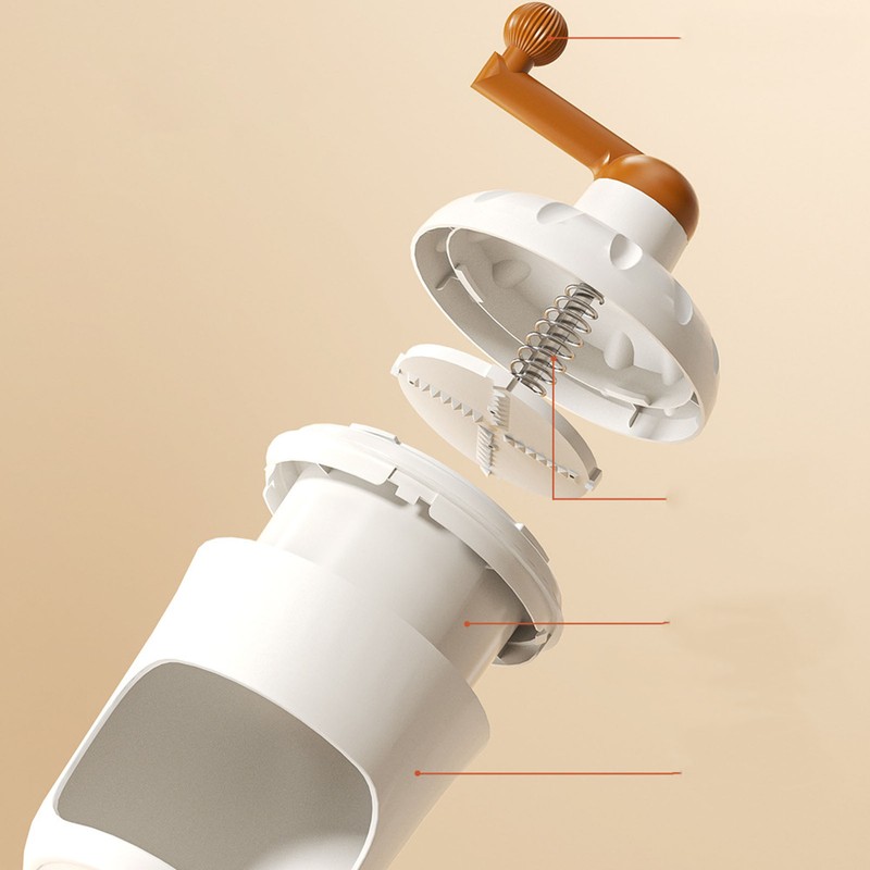 Hand Crank Shaved Ice Machine Stainless Steel Blades Safe Portable