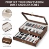 Emfogo Pocket Knife Display Case for Collection of 18-24 Folding