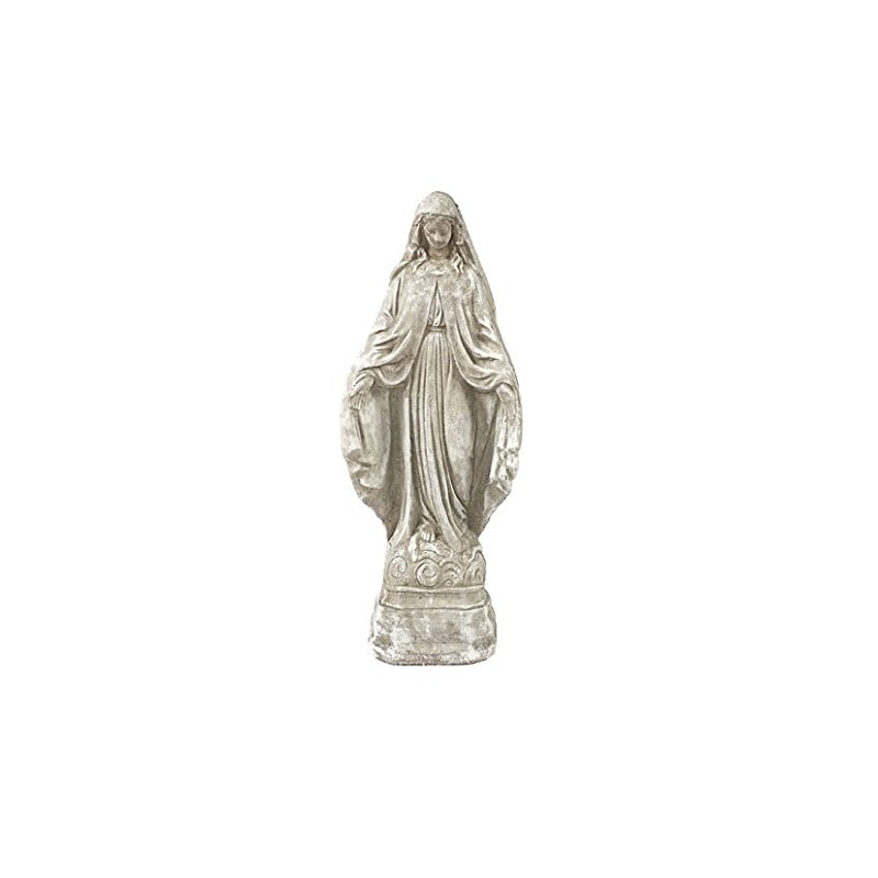 Solid Rock Stoneworks Virgin Mary Stone Garden Statue 18in Tall