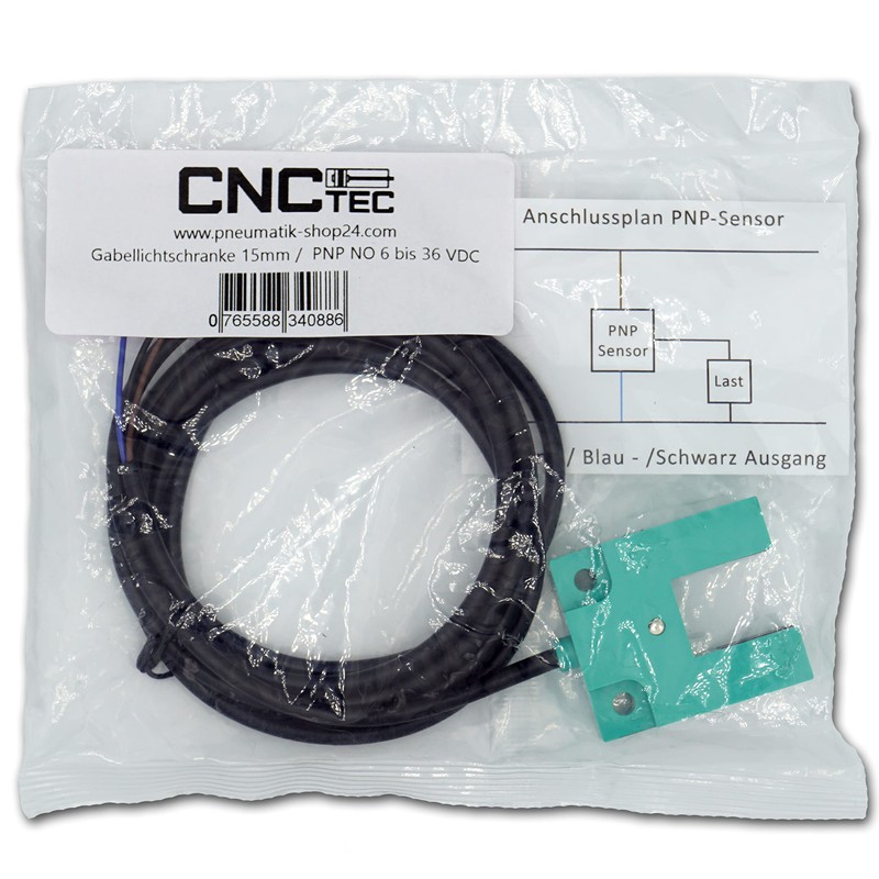 Fork Light Barrier 6 to 36 Volt NO PNP Detection