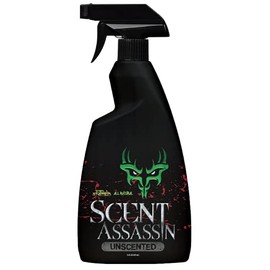 Scent Assassin Scent Spray for Hunting Spray - Unscented 16 oz - Scent Away for Hunting - All Natural Human Odor Spray - Camping Accessory