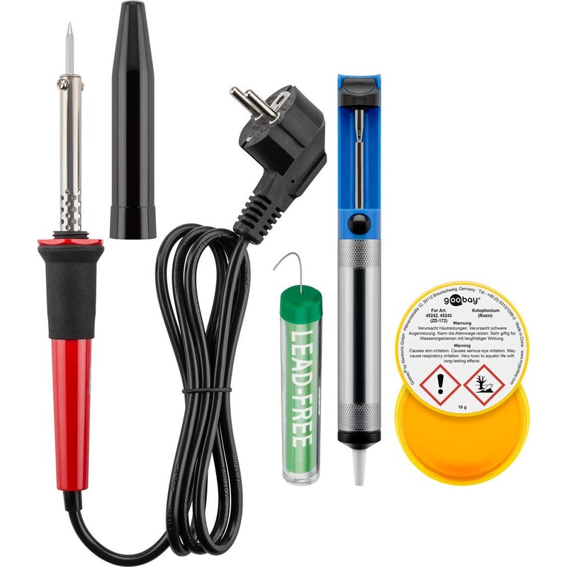 Fixpoint 45242 Lötkolbenset Lötset für feine Lötarbeiten, 30 W, 5-teilig