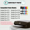 682XL Ink Cartridges Compatible for HP Deskjet Plus 4175 4178