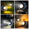 Vcdsoy Solar Powered Rock Lights Outdoor- 4 Pack Super Bright