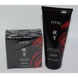 JAFRA Mens Jafra Yitsu Master Eau De Toilette 3.3 Fl Oz & Shower Gel 6.7 Fl Oz NEW #53