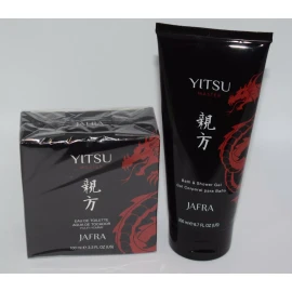 JAFRA Mens Jafra Yitsu Master Eau De Toilette 3.3 Fl Oz & Shower Gel 6.7 Fl Oz NEW #53