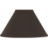 Aspen Creative 58761A, Empire Uno Lamp Shade, Dark Brown, 4"