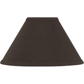 Aspen Creative 58761A, Empire Uno Lamp Shade, Dark Brown, 4" Top x 11" Bottom x 7" Slant Height, Slip UNO 33mm