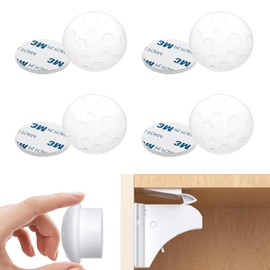 Pack of 4 Replacement Keys for Magnetic Cabinet Locks, Baby Safety Magnetic Locks, Replacement Keys for Baby Safety, Safety Magnetic Cabinet Lock Accessories