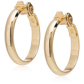 Anne Klein Classics Gold-Tone Wide Hoop Clip-On Earrings