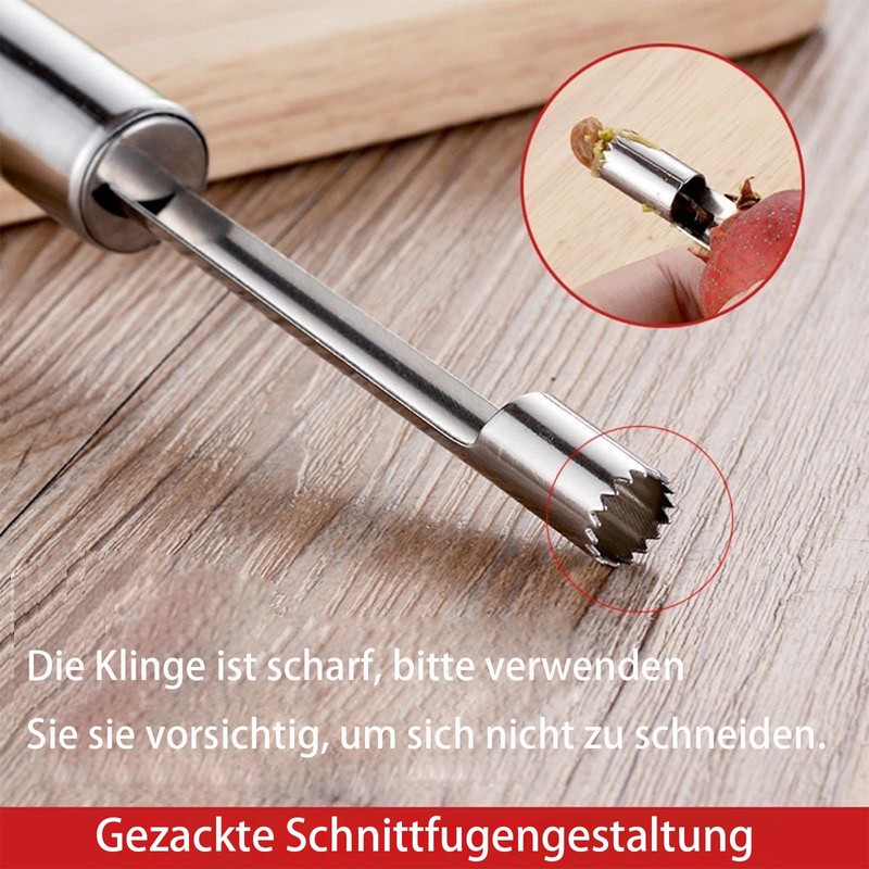 Apple Corer with Stainless Steel Blade, Practical Core Cutter with