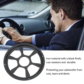 Audio Speaker Cover, Iron Car Speaker Grill Cover, Universal Sub Woofer Speaker Grille for Car Vehicle Assembly (10 inch)