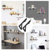 Barley Ears Shelf Bracket 2Pcs 12in Folding Shelve Brackets Heavy