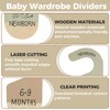 elook 8PCS Baby Wardrobe Dividers