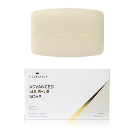 Revitale Tratamiento de jabón de azufre avanzado Pure Vegetal, 80 g, antibacteriano, ayuda a combatir puntos negros, manchas, irritación de la piel