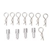 4Pcs RC Body Post Mount Stable High Strength Silver Rugged