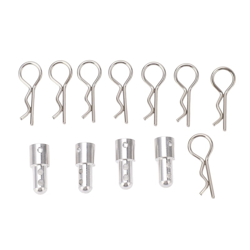 4Pcs RC Body Post Mount Stable High Strength Silver Rugged