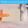 PATIKIL 4x4 Inch Square Beige Felt Furniture Pad, 5 Pack,