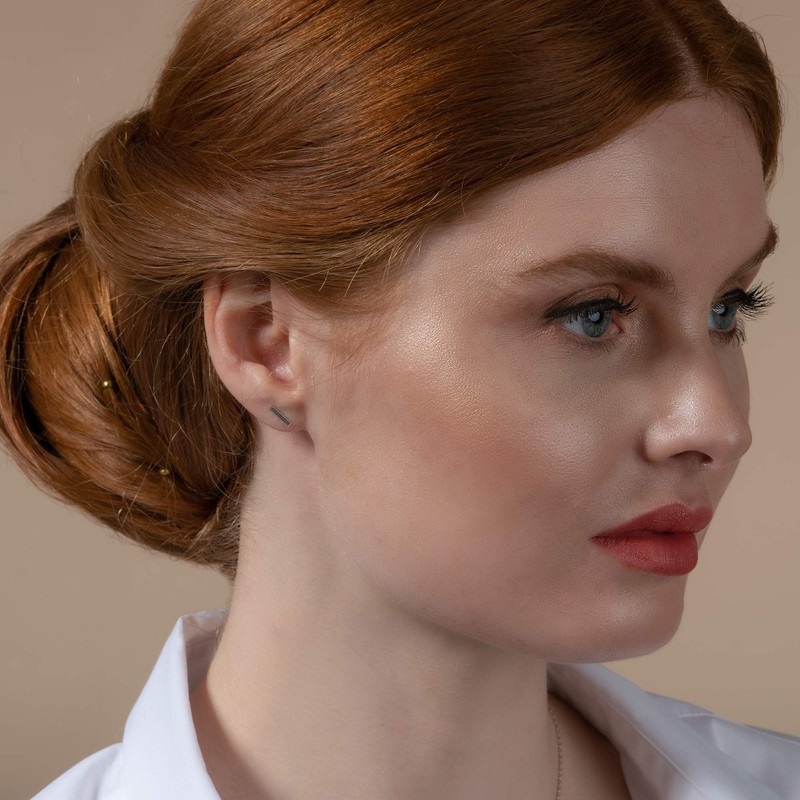 ZAVANA Stud Earrings for Women, Dainty Sterling Silver Stud Earrings,