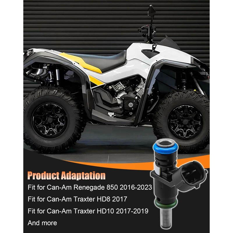 2 Pcs Fuel Injectors Fit for Can-Am Renegade 850 Traxter