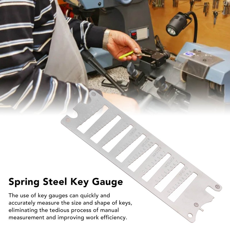 Key Decoder Spring Steel High Accuracy Portable Multifunctional 8 in