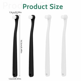 4Pcs Small Dog Toothbrush Pet Toothbrush Soft Mini Cat Tooth Brush Puppy Toothbrush, Travel Portable Dog Toothbrush Kitten Toothbrush Mini Head Deep Clean Kit for Small Dog & Cat, Puppy, Kitten