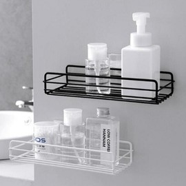 Non-perforated bathroom organizer bathroom accessories clearance white 5ea