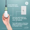 GE LED+ Soft White/Daylight LED Light Bulbs with Remote, 9.5W,