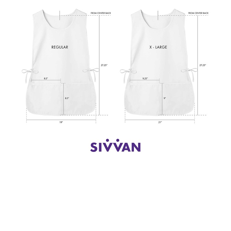 Sivvan Unisex Schürze (3er Pack) - Verstellbare Taillengurte, 2 Fronttaschen