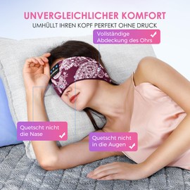 LC-dolida Sleep Headphones Bluetooth Headband Headphones, Sleep to Headphones Bluetooth V5.4 Headphones Wireless Bluetooth 15+Hours Playtime Sleep Headband with HiFi Stereo, Ergonomic Tech Gadgets