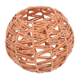 TEHAUX Boho Shade Handwoven Plastic Woven Lampshade for Pendant for Kitchens Dining Rooms Cafes and Lofts Easy Care Vintage Aesthetic