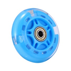 PZJFH 80 mm Scooter Wheels with LED Light Wheels, Blue LED Scooter Replacement Wheels, 80 mm Inline Skate Wheels with Ball Bearings, ABEC9, Quiet and Wear-resistant LED Scooter Replacement Wheels for