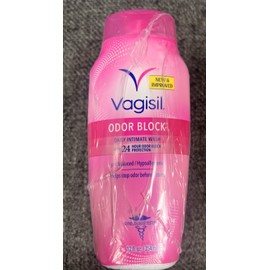 Vagisil 3 New Vagisil Odor Block Daily Intimate Vaginal Feminine Wash, 12 oz Each