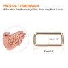 sourcing map 18Pcs Metal Rectangle Ring Buckles, 4/5" x 1"