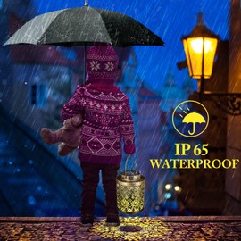 Teacher Appreciation Gifts, Solar Lantern Outdoor Waterproof, Birthday Gifts for Women Father Mom Grandma Garden Decor Hanging Solar Lights Yard Decorations Outdoor, Backyard, Patio, Porch (Flower)