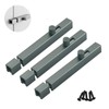 Grey Aluminium Alloy Solid Slide Latch Bolt Heavy Duty Thickened