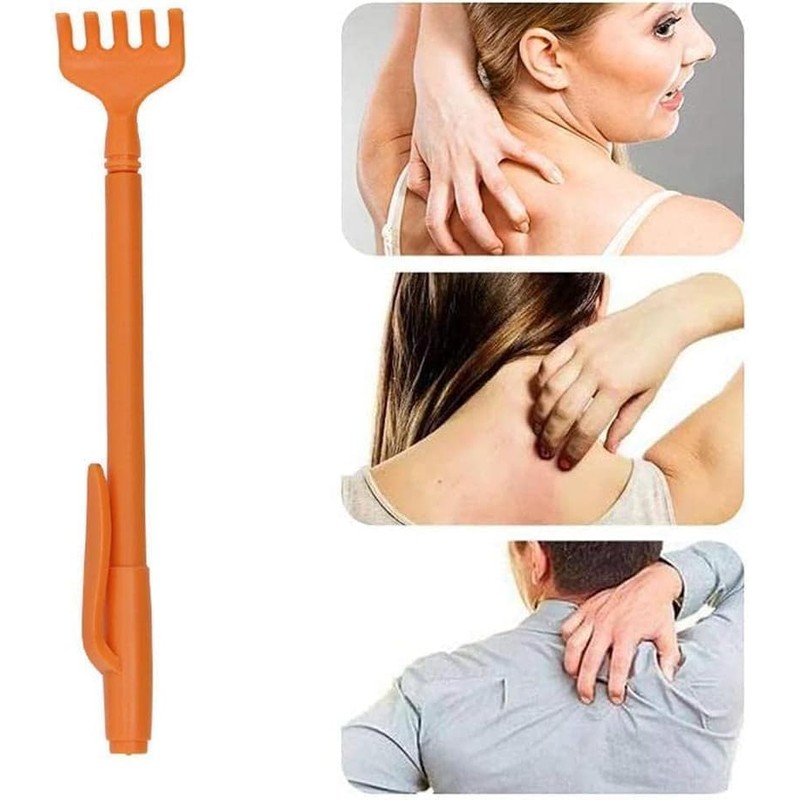 1Pc Random Color Portable Extendable Telescopic Plastic Back Scratchers Hand