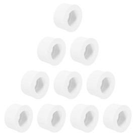 sourcing map 10 Pcs PVC DWV Reducer Bushing 2" x 1-1/2"(Socket x Socket) Thread Coupling Connectors PVC Pipe Reducer Adapter Fitting for Pipe Connecting Home Sewer Plumbing, White