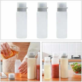 SANBREVE 3 Botellas Dispensadoras Catsup Salsa Mayonesa Crema 6 Oz