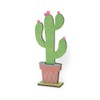 Boston International Decorative Wood Décor, Large, Garland Cactus