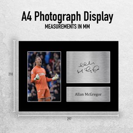 HWC Trading A4 Allan McGregor Rangers Gifts Printed Signed Autograph Picture for Football Fans and Supporters