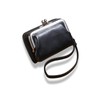 Kanpari Women's Gama Wallet Leather Coin Purse, Mini Wallet, Gamaguchi