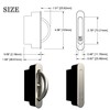 AlloyTech Pocket Door Pull Swivel Handle with Concealed Hardware and